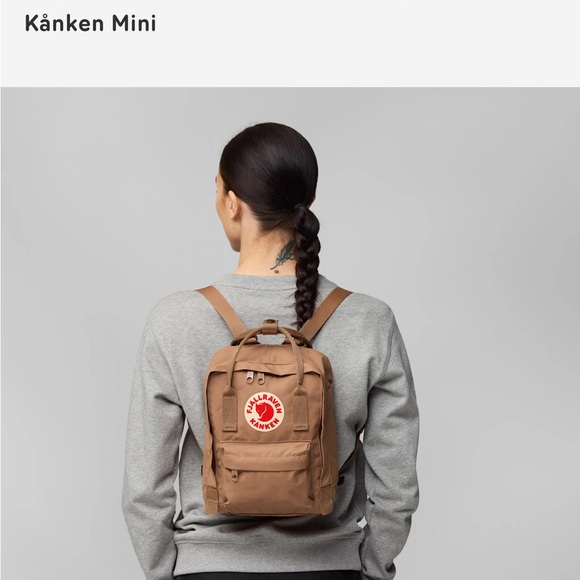 Fjallraven Kånken Mini Backpack in Teal and Pink - Picture 8 of 8